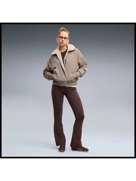 Leggings Puma evazate maro