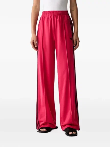 Pantaloni Adidas alergare din piele maro