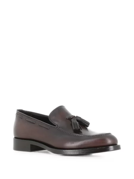 Pantofi loafer Tassinari din piele maro