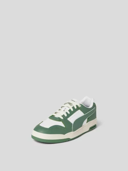 Sneakersy z detalem z logo Puma zielone