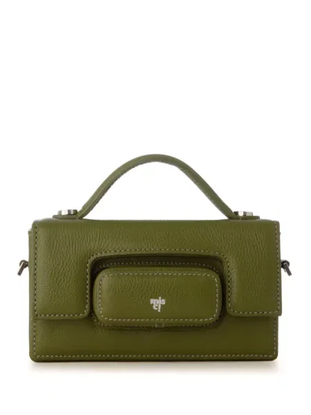 Kožna kožna torba Misci zelena