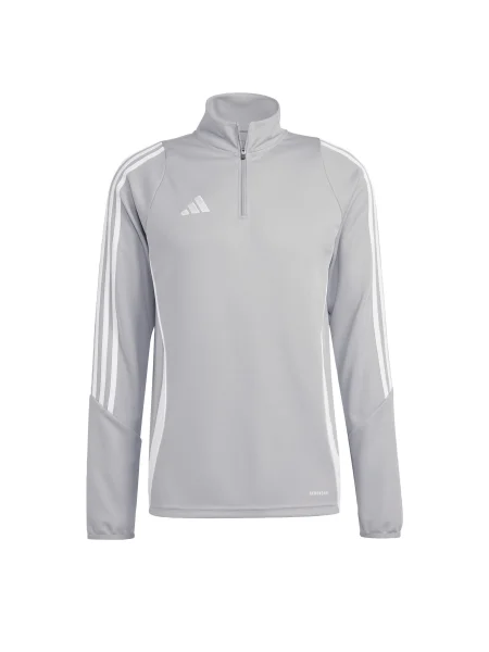 ADIDAS PERFORMANCE Hanorac sport Tiro gri deschis alb