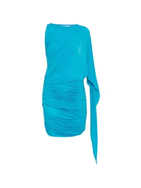 Decora rochie mini Alex Perry drapată albastru