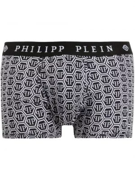 Boxeri Philipp Plein cu imagine negru