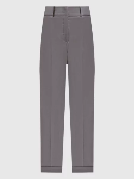 Чіноси з патчем Peserico сірі