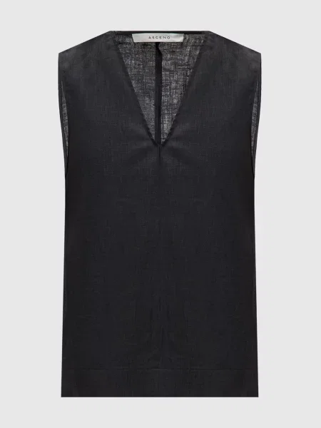 Топ Phoebe з льону Asceno чорний