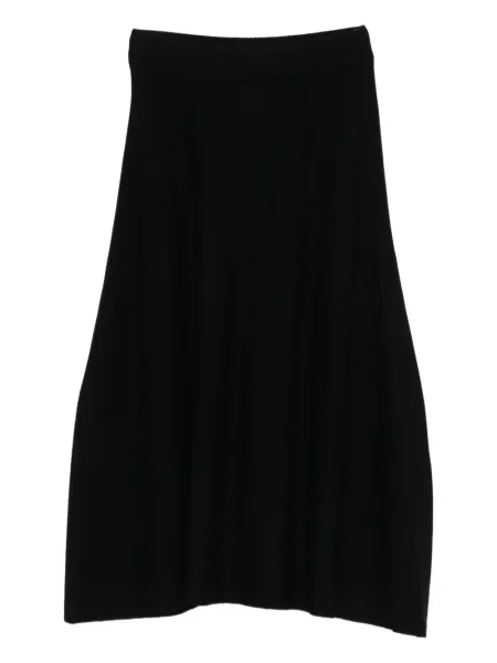 Dzianinowa spódnica midi Gran Sasso do kolan czarna