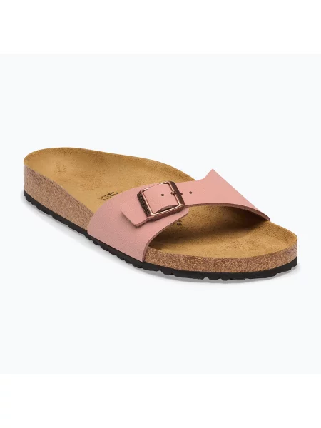 Дамски чехли BIRKENSTOCK Madrid Birkibuc Narrow глина розова