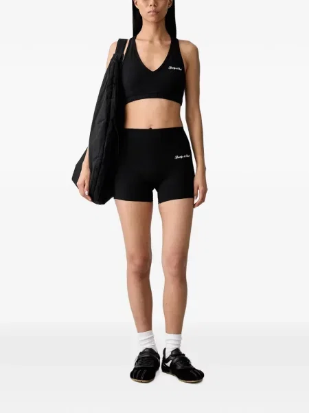 Шорти Sporty & Rich с принт черно