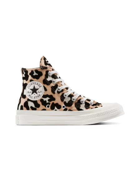 Trampki Converse Chuck 70 Leopard Black/ Coastal Dune/ Egret EUR brązowe