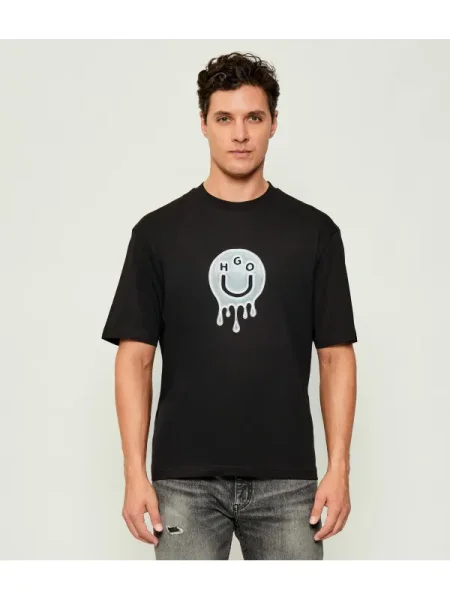HUGO Tricou Nedirix negru