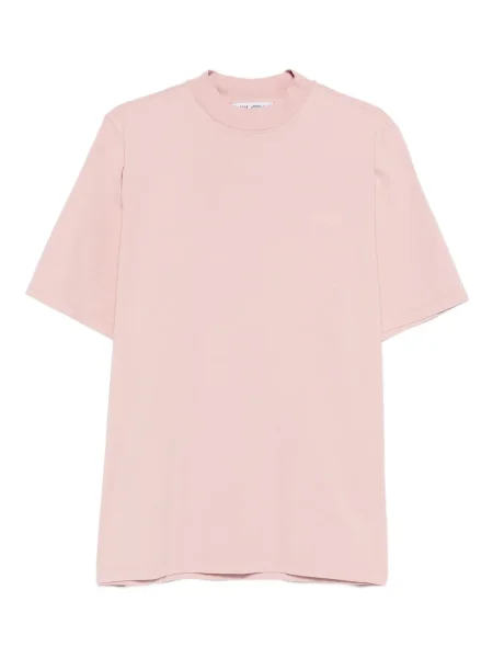 Tricou The Attico cu decolteu rotund roz