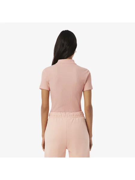 Lacoste Koszulka Polo Slim Fit różowa