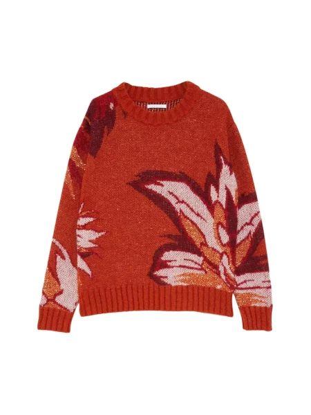 Sweter Patrizia Pepe z cekinami czerwony