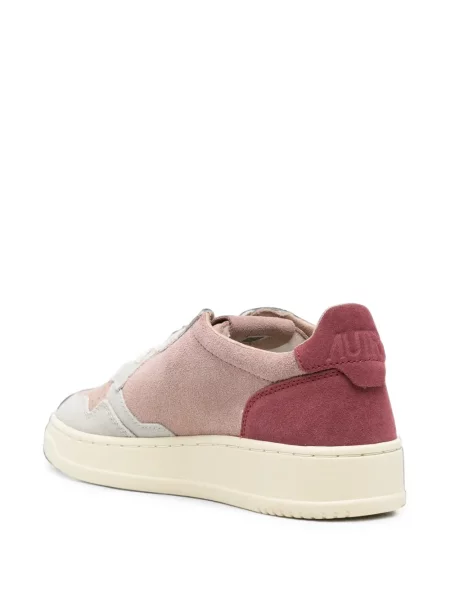 Sneakerși Autry din piele de căprioară roz