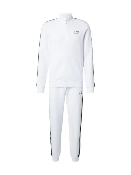 Emporio Armani Trenirka za tek TRACKSUIT črna bela