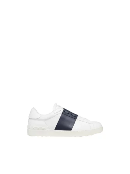 Lniane sneakersy Valentino białe