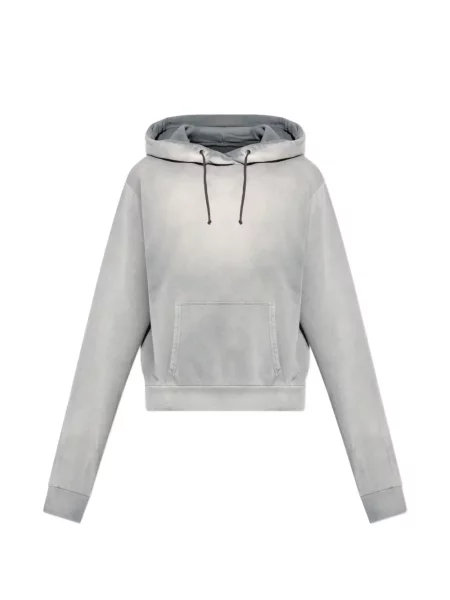 Hanorac cu glugă Maison Margiela din jerseu gri