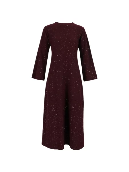 Rochie midi Antonelli cu paiete tricotate roșu