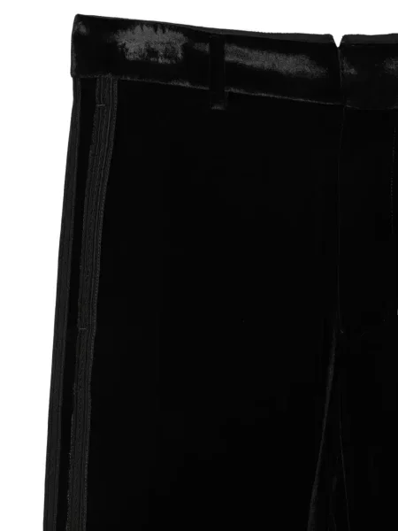 Pantaloni Ann Demeulemeester de catifea negru