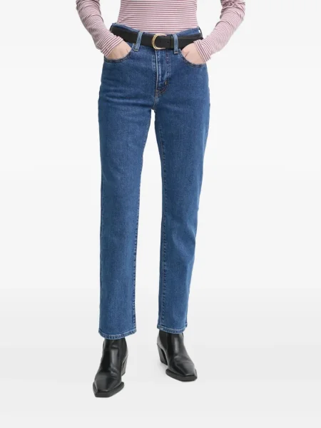 Kožené pruhované džíny Levi's 527 s kapucí modré