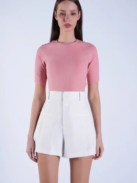 Trend Alaçatı Stili Tricou pitaya roz