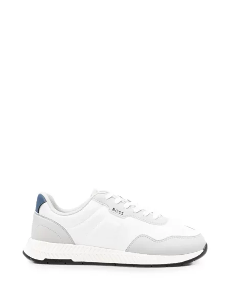Sneakerși Boss cu imagine alb