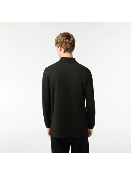 Lacoste Koszulka Polo Z Długim Rękawem Regular Fit czarna