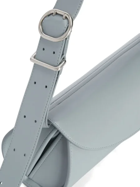 Geanta de piele Jil Sander din piele gri
