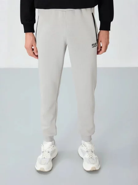 Tommy Life Sportovní kalhoty světle šedá