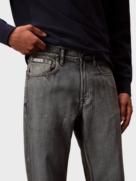 Прямі джинси Calvin Klein Jeans сірі
