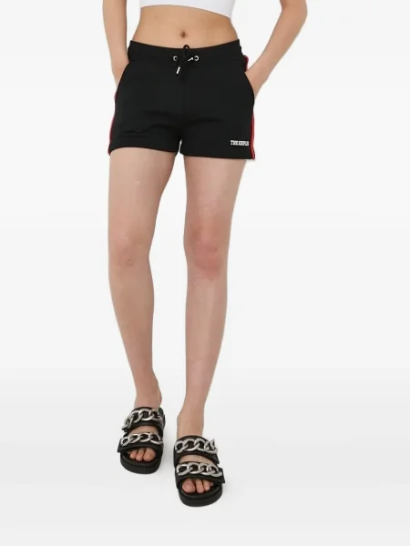 Pantaloni scurți The Kooples cu dungi negru