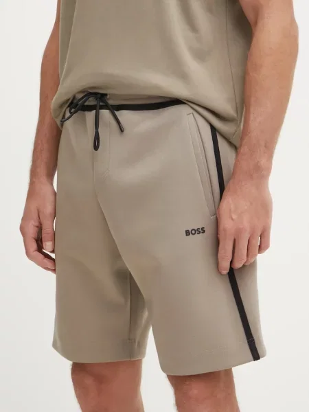 BOSS Green pantaloni scurti barbati bej
