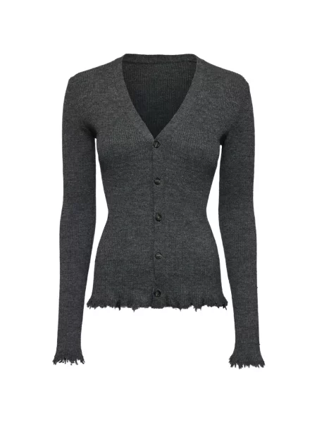 Cardigan Mm6 Maison Margiela zdrențuiți gri