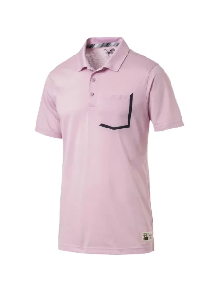 Golf tricou polo Puma roz