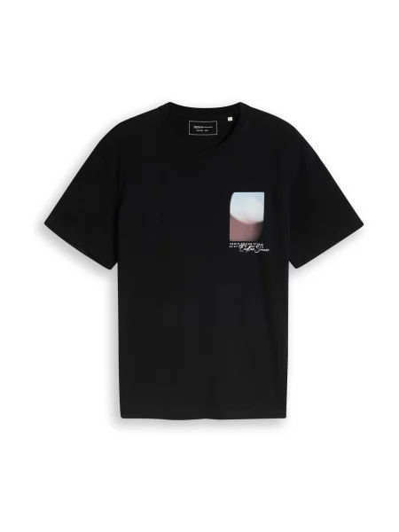 TOM TAILOR DENIM Tricou mai multe culori negru