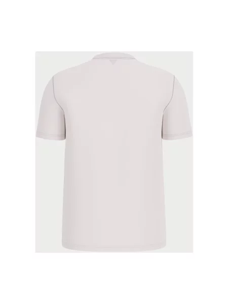 Guess t-shirt ALPHY szary z aplikacją biała