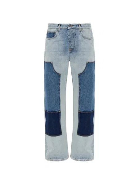 Blugi drepți Off-white alb