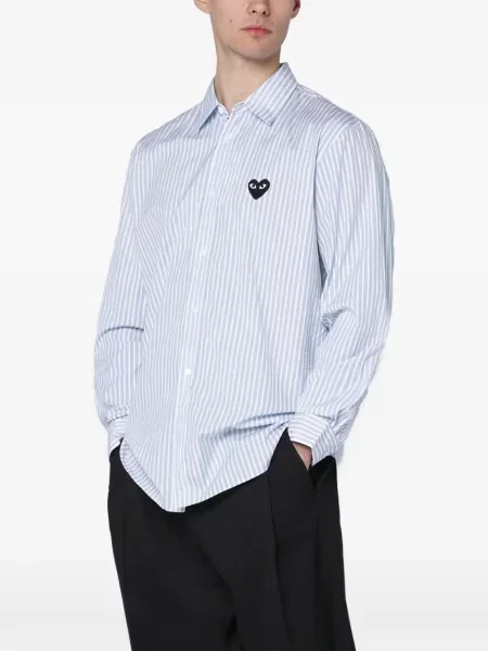 Cămașă Comme Des Garcons Play cu autograf alb