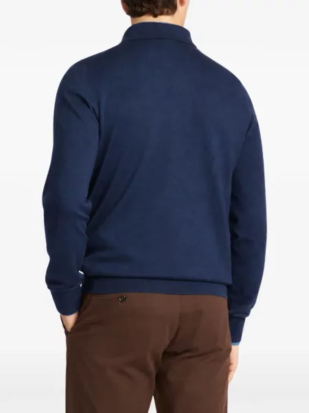 Lung tricou polo Fay albastru