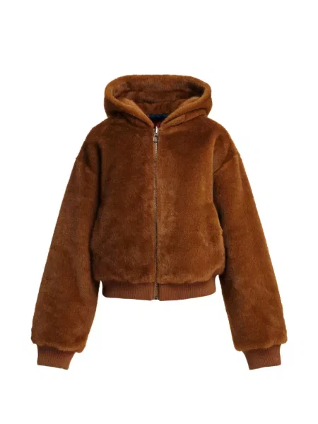 Reversibil geacă Essentiel Antwerp cu blană maro