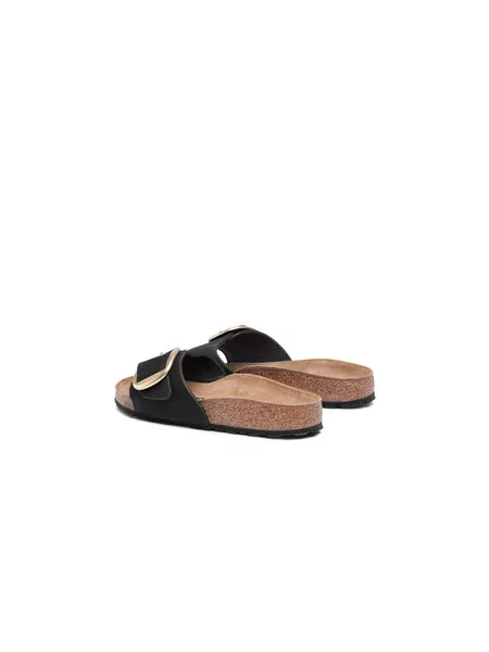 Kožené tenisky Birkenstock s přezkou černé
