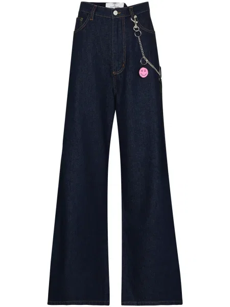 Szerokie jeansy Natasha Zinko niebieskie