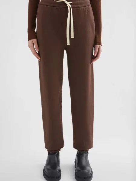 Pantaloni Jil Sander din material terry maro