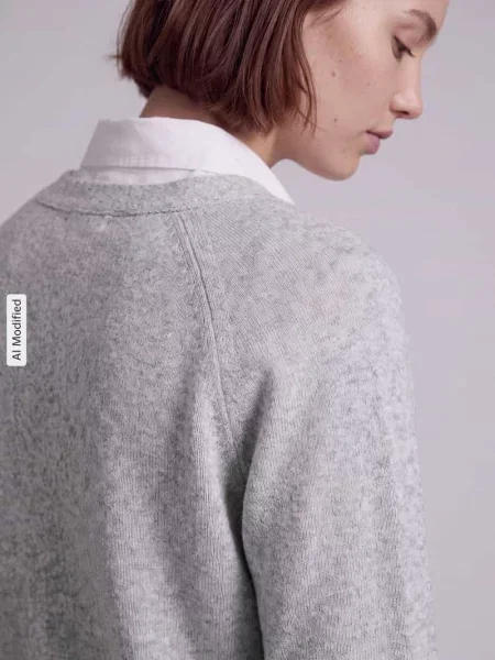 Kardigan rozpinany o kroju oversized z dodatkiem wełny model BOOM' Vero Moda