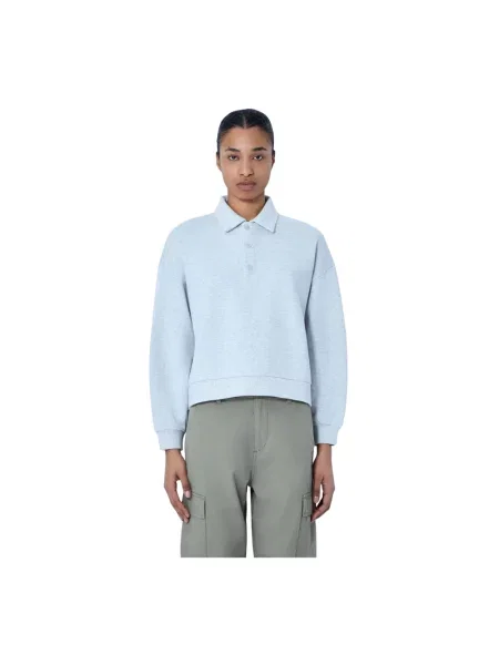 Carhartt Wip Koszulka Polo Z Dzianiny Brenta grau szara