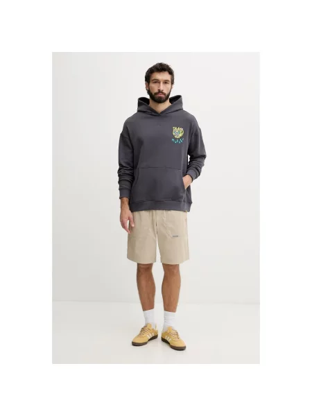 Bluza z kapturem Hurley szara