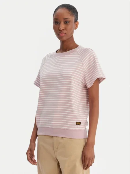 G-Star Raw Majica Vijolična bela