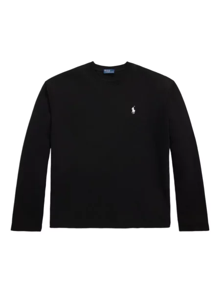 Satynowa koszula Polo Ralph Lauren w paski z nadrukiem brązowa