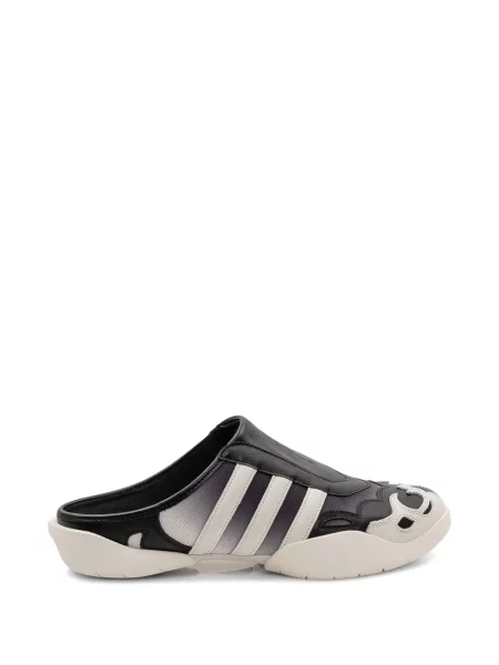 Papuci tip mules Y-3 cu dungi negru